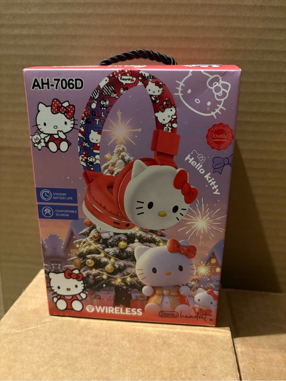 Hello Kitty Red & White Wireless Headphones